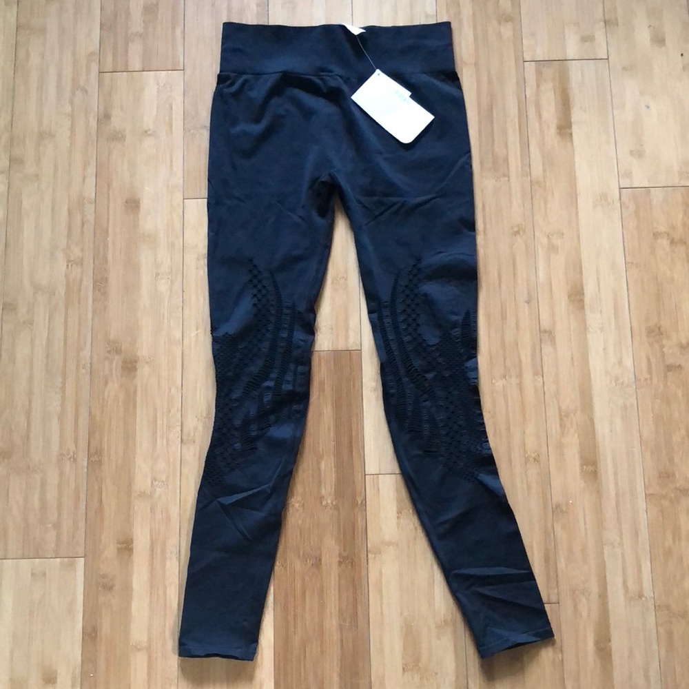 Black Cutout Exercise Leggings